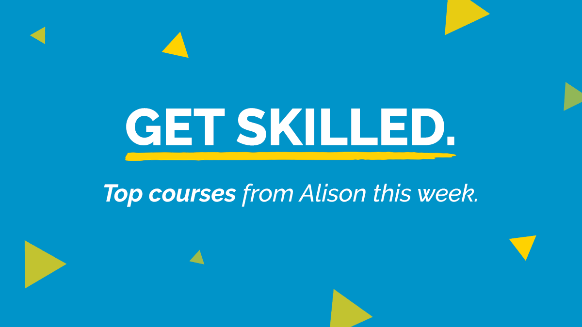 New week, new skills. Get your week off to a good start! New courses from Alison this week: ow.ly/7zAZ50Gixoh. 

#AlisonCourses #EmpowerYourself #FreeEducation #FreeCourses #OnlineLearning #CareerDevelopment #Upskill #SkillsDevelopment
