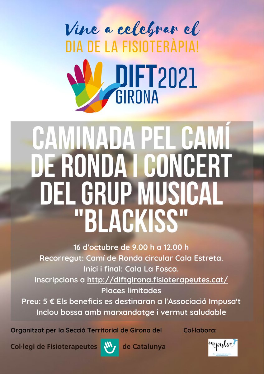 El dissabte 16/10 celebrem el Dift 2021  Caminada, concert i vermut saludable! T'apuntes? #dift2021 <a href="/ColFiCat/">CFC</a>