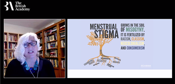 Dani_Barrington's tweet photo. I love this diagram. And this woman, if I'm honest! #MenstruationMatters #WASHTwitter @BritishAcademy_ @ChrisBobel https://t.co/3EoLLiU9jO