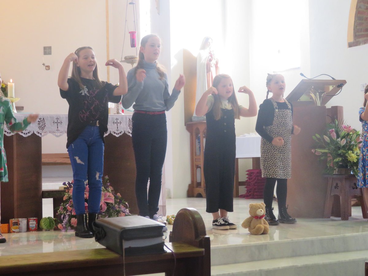 Lovely to see the Rejoice Kids choir leading the parish in song yesterday at 10am Mass. #schoolparishlinks #Catholic #rejoice #pupilleadership #comeandjoinus #Fridays