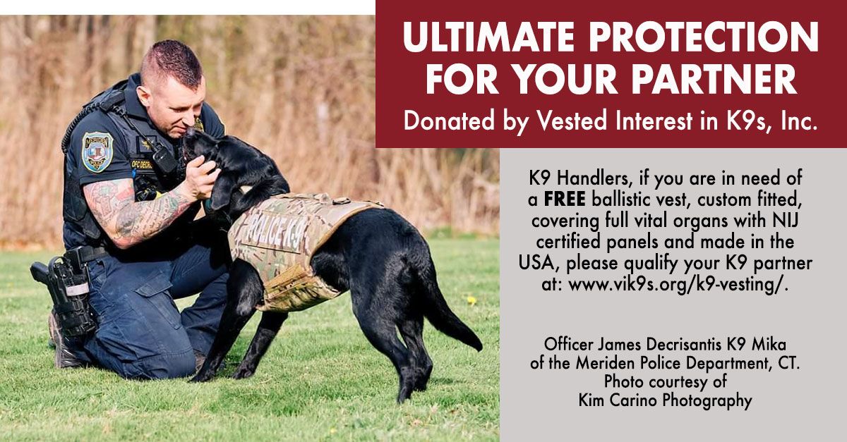 VIK9s's tweet image. Over 4,300 ballistic vests have been donated to law enforcement dogs since 2009. If you are in need of a FREE vest for your K9 partner visit: bit.ly/3zDUbhi #vestedk9 #k9protection #k9gear #k9livesmatter