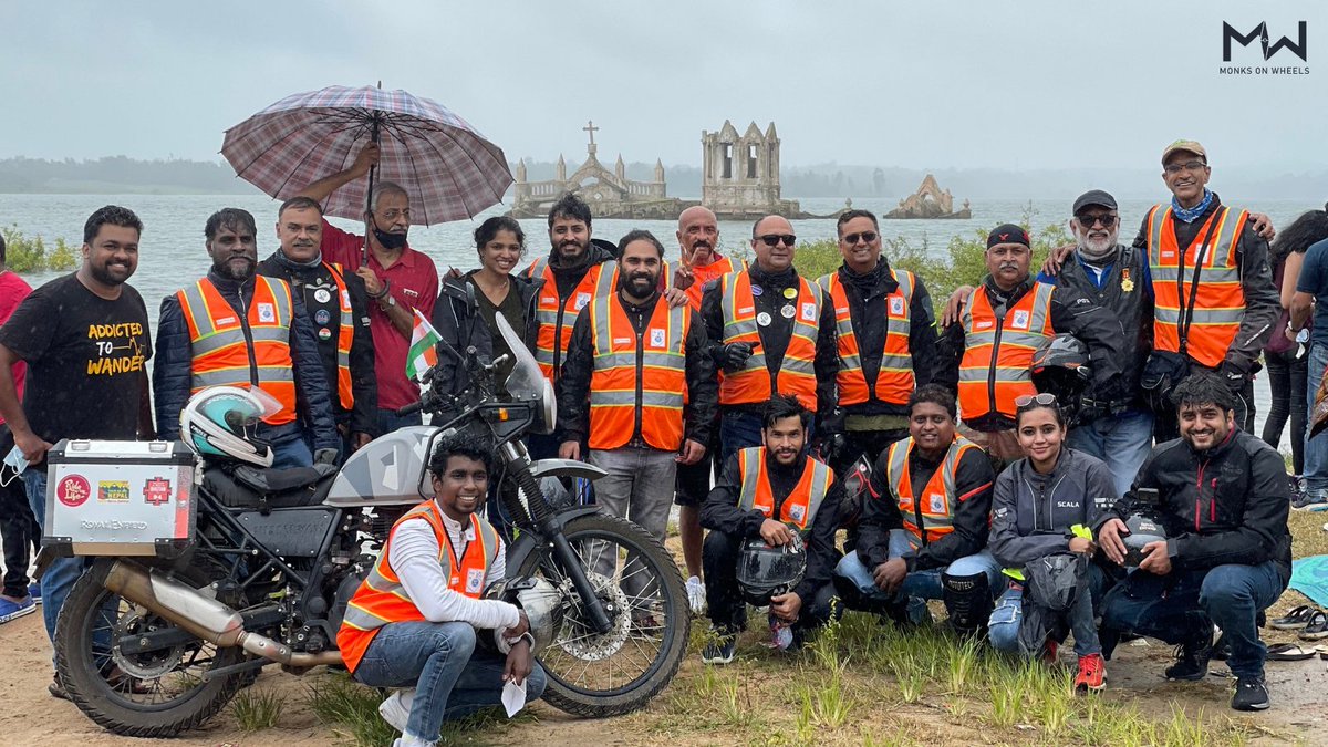 MonksOnWheels's tweet photo. Freedom Ride 2021 to Yagachi was one of the special rides we did for this Independence Day.

@monksonwheels in collaboration with @kstdc  and @IndiaTourismBa2  organized this bike ride as a part of  'Azadi Ka Amrit Mahotsav' initiative by the Govt. of India.

#monksonwheels https://t.co/ULQxOWUZAN