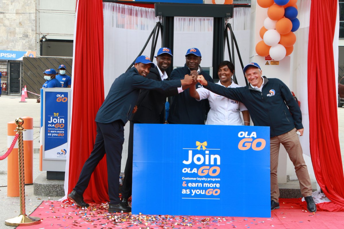 OLAEnergy's tweet photo. Congratulations to OLA Energy Kenya on launching OLA GO loyalty program that rewards their customers with gifts worth millions of redeemable points every time they purchase fuel, lubricants or LPG at any OLA Energy station across the country
#OLAEnergy
 #WeKeepYouGoing
 #OLAGO https://t.co/qqk8aa7AVI