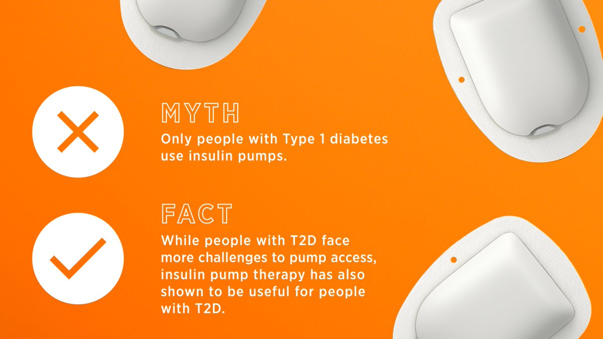 BeyondType2's tweet photo. It's #T2DPumpAwareness week! We're debunking the myths behind Type 2 Diabetes and insulin pumps. π€ https://t.co/edxySyueuN