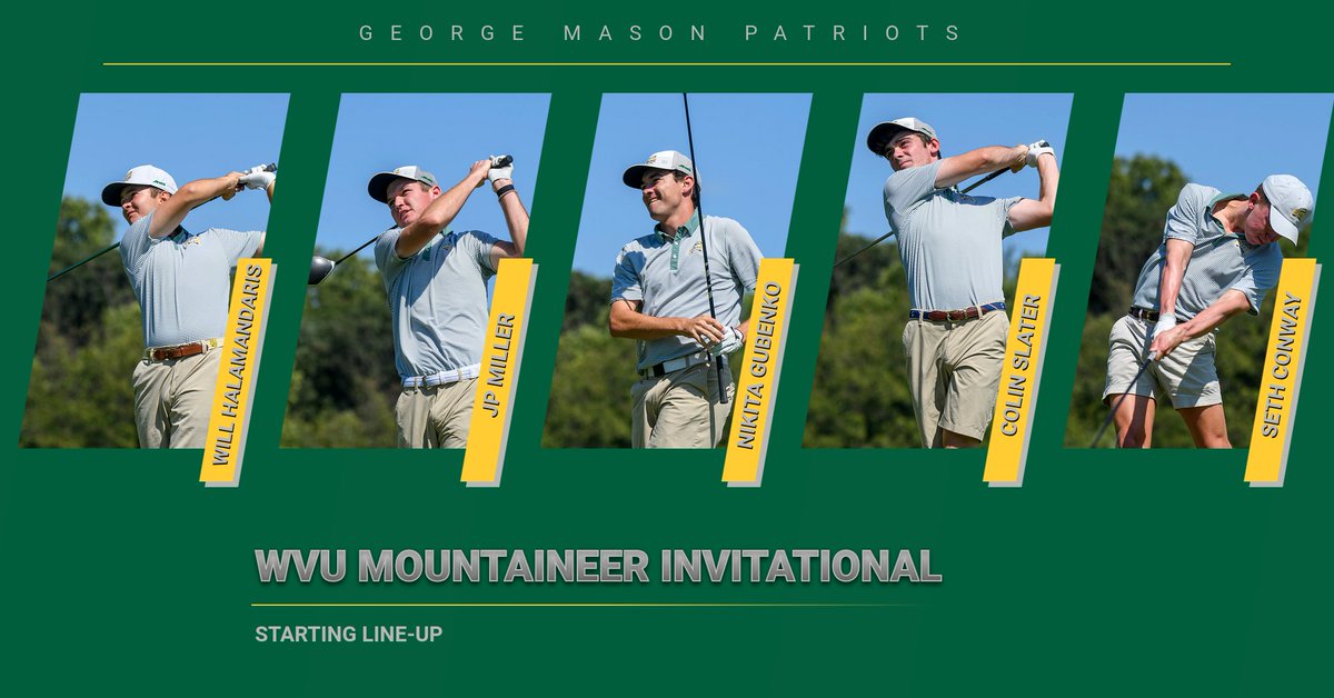 GeorgeMasonGolf's tweet image. Ready to tee off at the @WVUGolf Mountaineer Invitational!
Live Stats: golfstat.com