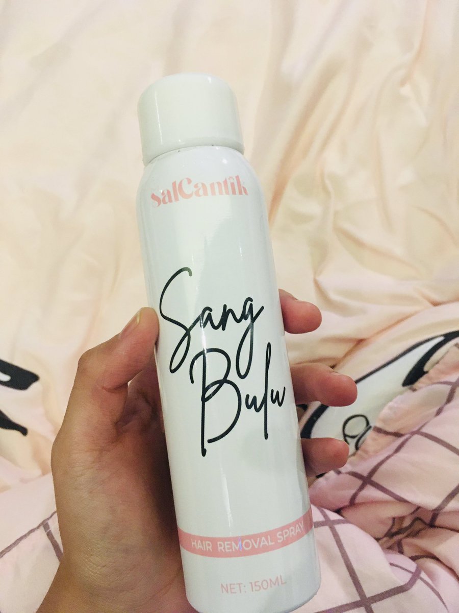 secretlyfura's tweet photo. Sumpah I happy jumpa spray ni. Why? 

Reasons : 
1) Shaving is not good sebab it can cause the hair to grow back thicker &amp; darker. 
2) Waxing is good but LECEH. 

This ✨hair removal spray✨ betul2 life savior! I spray2 je then wait 8-10 mins, terus hilang weh semua bulu😭🤚🏻 https://t.co/RLfBk0tklX