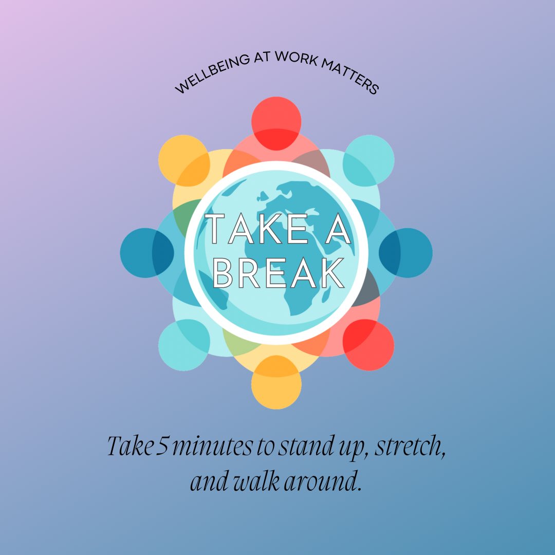 wellbeing_cloud's tweet photo. #Mondayvibes #wellbeing #breaktime Taking a break during work is not a luxury, it’s as important as any work task you have. Not taking breaks can lead to mental and physical fatigue, hindering productivity and concentration. Make sure you start the week well! ☕️ https://t.co/R6JbKvZudH