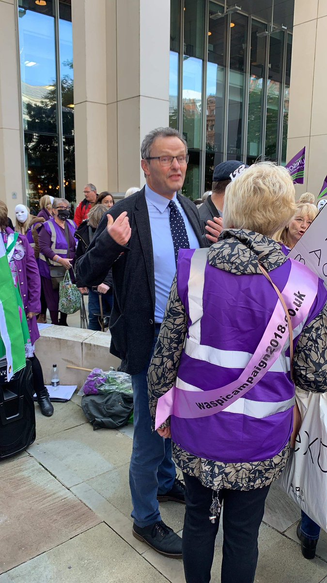 WASPI_2018's tweet image. Great turnout at the Tory Conference in Manchester. Thank you APPG chairs @peter_aldous @GwynneMP for meeting these #1950swomen today. We need #FastandFair compensation. #WASPI #Notgoingaway #WASPI_2018