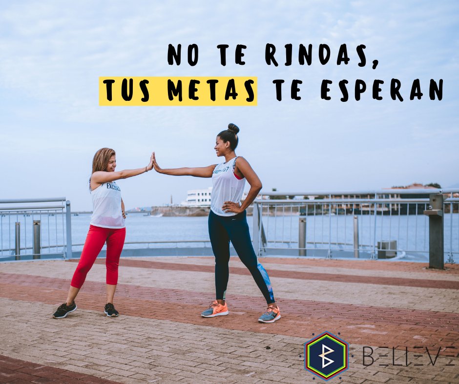 ''𝐍𝐨 𝐭𝐞 𝐫𝐢𝐧𝐝𝐚𝐬, 𝐭𝐮𝐬 𝐦𝐞𝐭𝐚𝐬 𝐭𝐞 𝐞𝐬𝐩𝐞𝐫𝐚𝐧''. 💪

📲 Descarga Believe App, la aplicación que te ayudará a conseguir tus objetivos 🎯 y te permitirá participar en retos solidarios 🤍

➡️onelink.to/4rb3dh⬅️