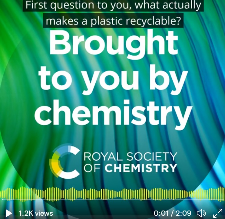 EdinburghChem's tweet photo. Fantastic to hear Dr @garden_jenni from @EdinburghChem @EdinburghUni discuss her research on @RoySocChem podcast 🎧Episode 5: Can we make the perfect plastic? to hear Jenni discuss #chemistry making plastics recyclable & #sustainable https://t.co/5JGTtBIksT #progressiveplastics https://t.co/uMROtiwTMt