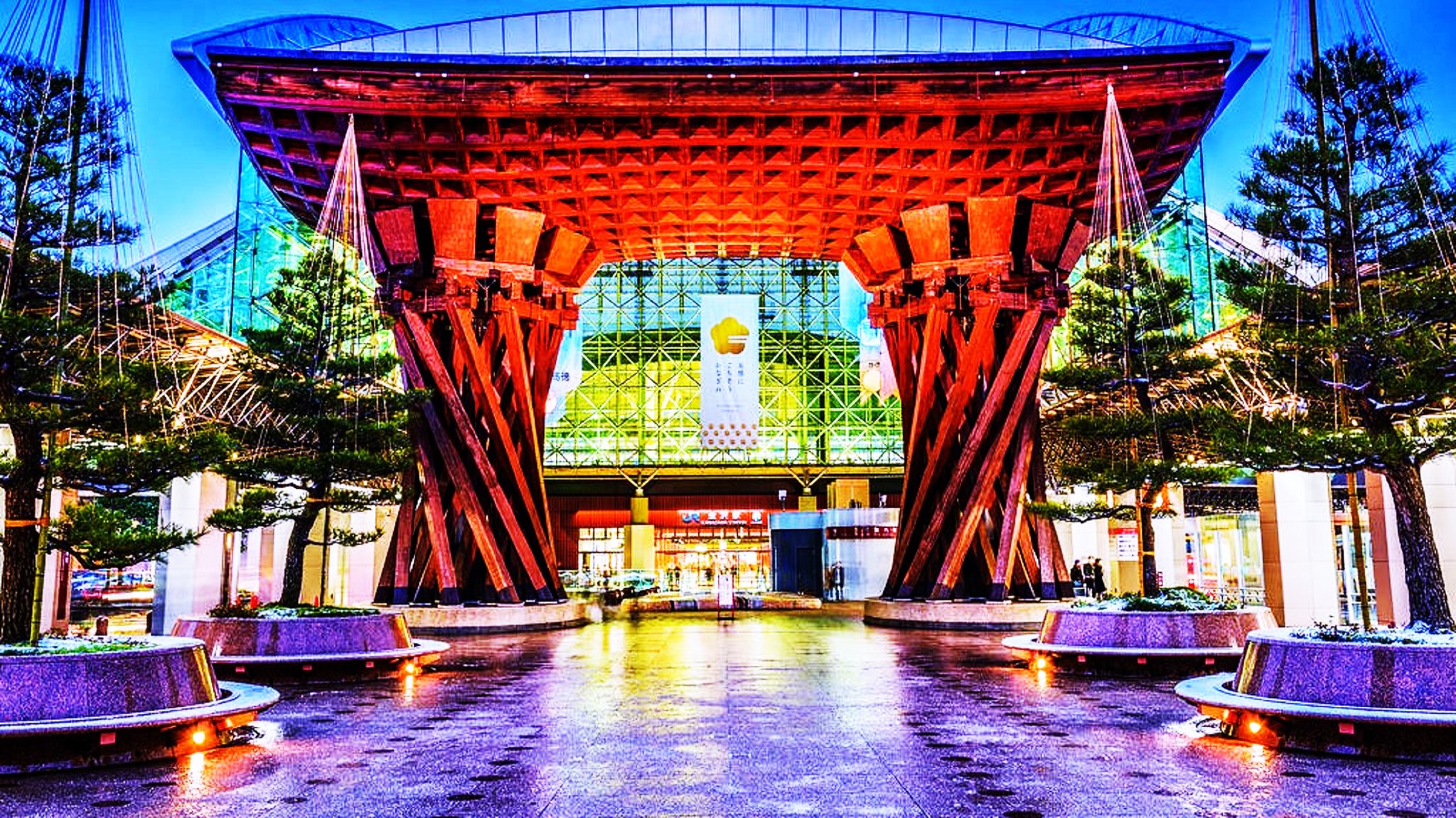 Rising sun on Twitter "The most striking part of Kanazawa Station is