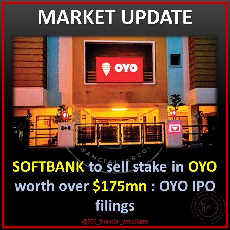 360Associates's tweet photo. Follow for more updates @360_financial_associates 
.
.
.
.
#stockmarket #stockmarketindia #sharemarketindia #marketupdate #stockmarketanalysis #softbank #oyo #ipo #latestnews #businessnews #businessupdates #bombaystockexchange #nationalstockexchange #bseindia https://t.co/QySOX8b0xz