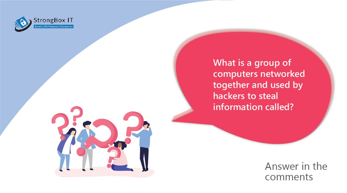 strongboxit's tweet photo. Any cybersecurity expert?
Test your might by answering the question in the post
#cybersecurity #strongboxit https://t.co/SvKbhxDigq