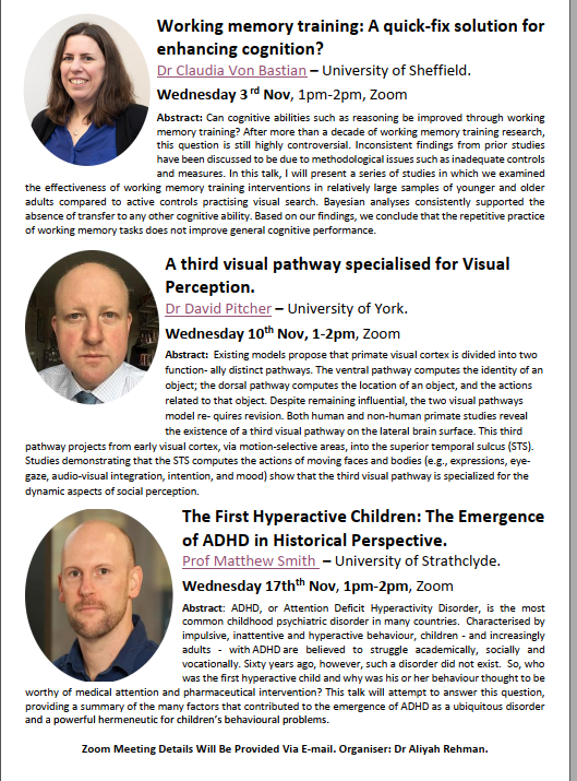 University of Strathclyde Psychology (@uospsychology) on Twitter photo Very pleased to share our Autumn Seminar Series! We have talks on Autism, ADHD, Working Memory, PsyToolKit and Visual Perception. If you would like to come along to any of these talks, email aliyah.rehman@strath.ac.uk for zoom details.
<a href="/UOS_SPAN/">Strathclyde Psychology Alumni Network</a> <a href="/strath_psh/">Strathclyde PSH</a> <a href="/UniStrathclyde/">University of Strathclyde</a> Very pleased to share our Autumn Seminar Series! We have talks on Autism, ADHD, Working Memory, PsyToolKit and Visual Perception. If you would like to come along to any of these talks, email aliyah.rehman@strath.ac.uk for zoom details.
<a href="/UOS_SPAN/">Strathclyde Psychology Alumni Network</a> <a href="/strath_psh/">Strathclyde PSH</a> <a href="/UniStrathclyde/">University of Strathclyde</a>