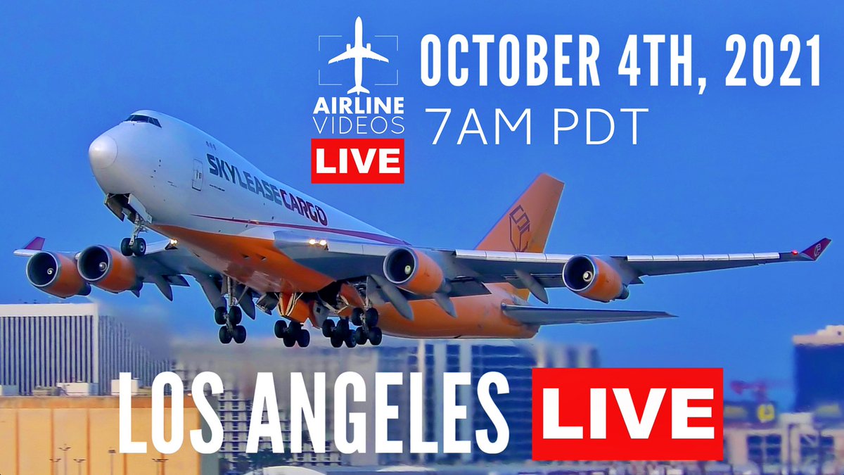 airlinevideos's tweet photo. 🔴LIVE Early Morning Action at Los Angeles International Airport (LAX) + ATC ✈️ Watch LIVE on YouTube ➡️ https://t.co/yKlqfL9yrW via @YouTube @flyLAXairport https://t.co/mFqSXtjWWl