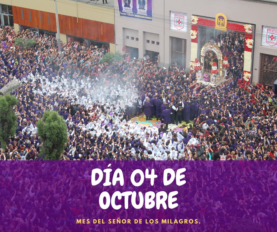 EduardoLi_B's tweet photo. Día 04 del mes más hernoso del año!
La Procesión del Señor de los Milagros, fue catalogada como la más grande del mundo, por el Santo Padre, San Juan Pablo II.
#TrecePolicía
#HSMN
#OctubreMesDelAmor https://t.co/VgINgAynax