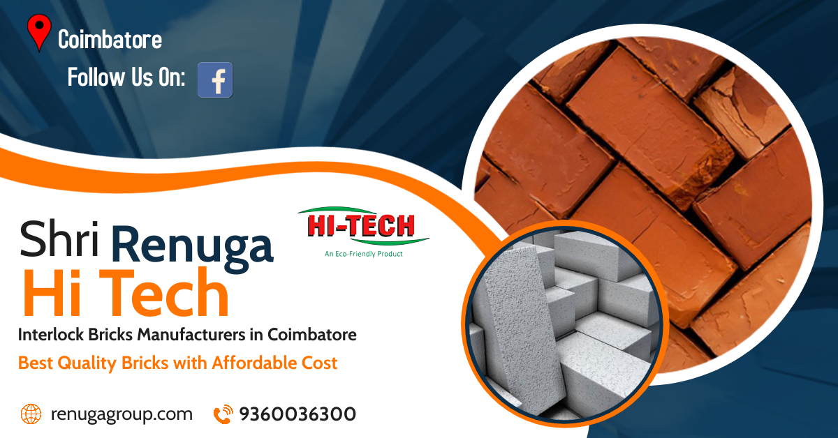 RamRan27316604's tweet image. Shri Renuga HiTech bricks, One of the prominent Interlock Bricks Manufacturers in Coimbatore.
renugagroup.com
#interlockbricksmanufacturersincoimbatore #interlockbricks #coimbatore #flyashbricks #paverblock #rubbermouldpaver