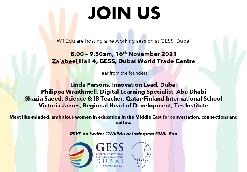 EdpuzzleVic's tweet photo. First look at the plans for our @WiiEdu breakfast at @GESSeducation Dubai! Give us a shout on our socials if you'd like to join us for coffee, maybe a biscuit, and definitely some goodies! https://t.co/KWugdW8GTz