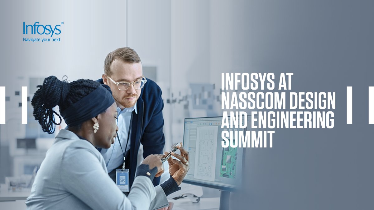InfosysEvents's tweet photo. Delighted to be part of the 13th NASSCOM Design and Engineering Summit 2021. Join us at the event to learn more about how we help enterprises scale engineering services in the digital paradigm. https://t.co/RCJd6QQi7e
#InfyEngineeringservices | #ResearchandDesign | #NASSCOM https://t.co/qZaIPGrvMA