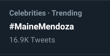 my baby, #MaineMendoza is trending!!! ❤️

MAINEGoals HospitalityStaff
@mainedcm || #MaineMendoza  #MaineGoalsHotelEmployee