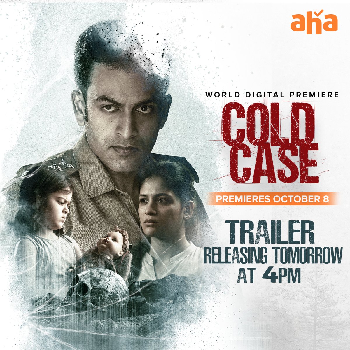 ahavideoIN's tweet photo. The super cop and courageous journalist are here to set your screens on fire 🔥
Trailer out tomorrow! 

#ColdCaseOnAHA
@PrithviOfficial @AditiBalan @LakshmiPriyaaC @suchitrapillai #AthmeeyaRajan @Gibin_Gopinath @PoojaMohanraj @IamAntoJoseph
 #TanuBalak #PrakashAlex https://t.co/rlkaeqwHlK