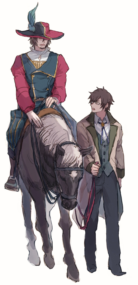 「総伝令 団長の馬を引いてそう 」|yoisyoのイラスト