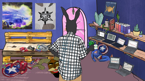 Crypterior: Local #1541 was purchased by opensea.io/accounts/0xfec… from opensea.io/accounts/0x6f8… for 0.003 $ETH (10 USD) #crypteriors #NFT 
Conspiracy: Open Astrology
Addiction: Cosplay Superhero
Rank: Legendary Connoisseur
Role: Trader Laptops Six
Character: Rabbit Coder Buso (10)