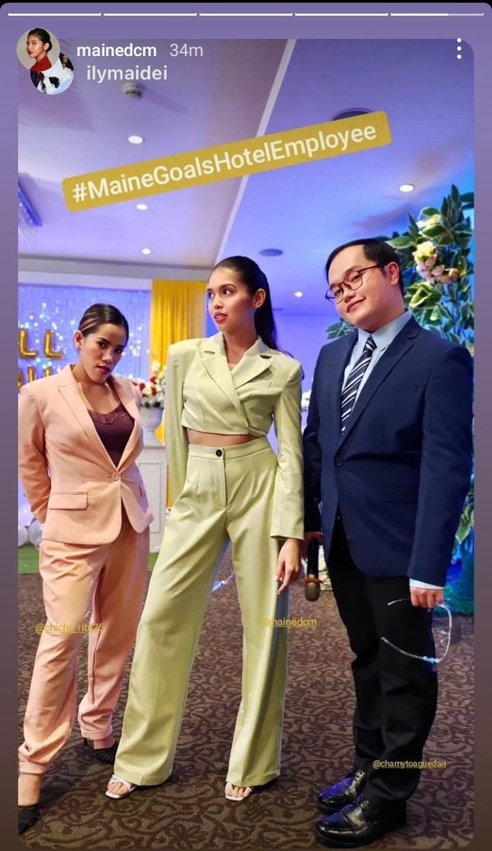 Maine's IGS ✨

#MaineGoalsHotelEmployee
MAINEGoals HospitalityStaff
@mainedcm |#MaineMendoza