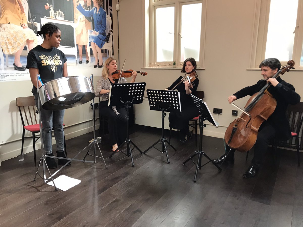 Lovely morning <a href="/KilnTheatre/">Kiln Theatre</a> celebrating #Brent2020 and <a href="/Brent_Council/">Brent Council</a>. Great to be joined by Michaela from <a href="/SMA3SO/">St Michael & All Angels Steel Orchestras</a> 🎶
