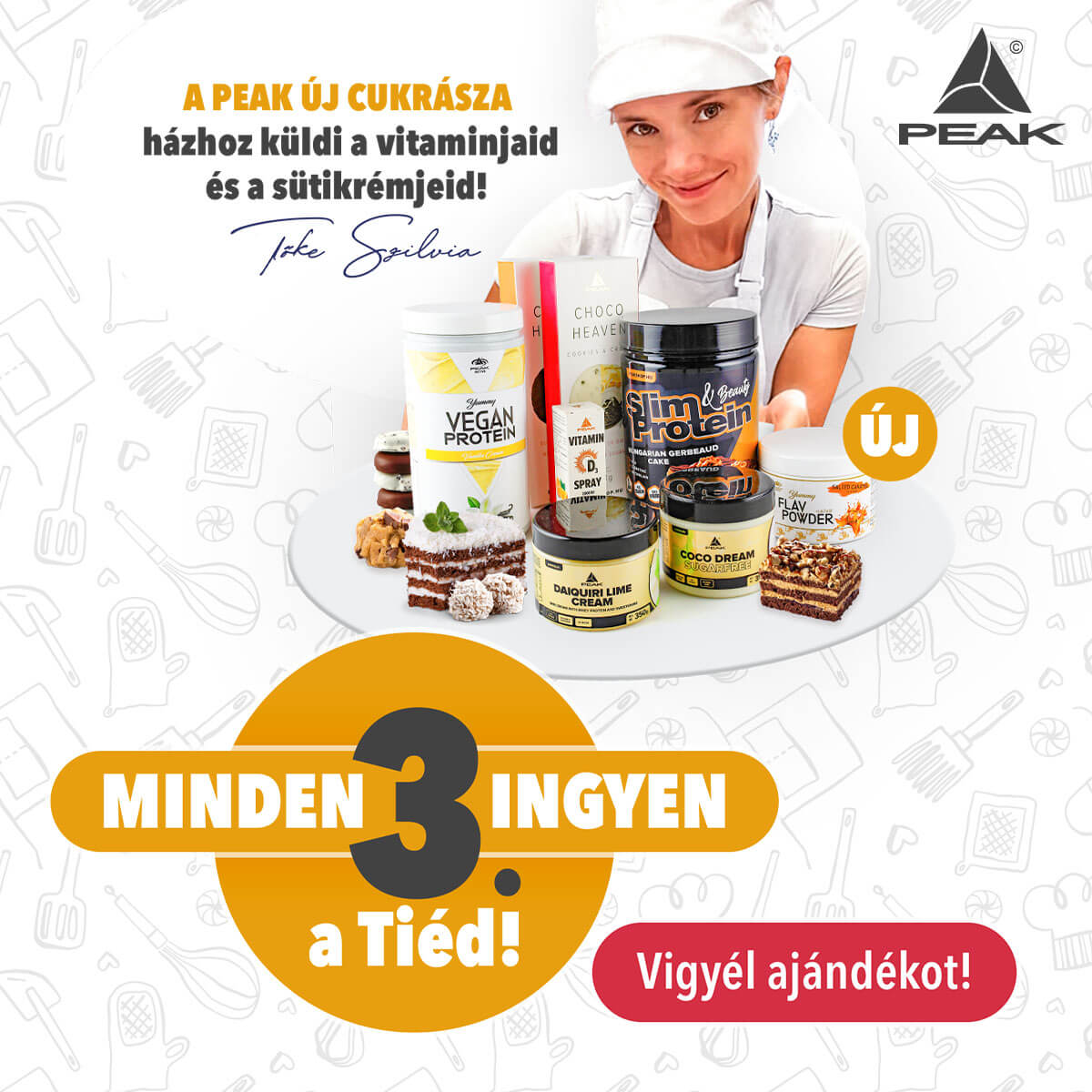 ❤️🍰🍫 Minden 3. finomság és vitamin INGYEN a Tiéd a Peakshopban! Miért?
 Katt: bit.ly/372KJYK 

A kuponkódod: peakcare