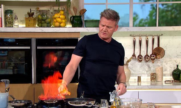 'Oh s**t-ake!' Gordon Ramsay stops himself swearing during live cooking segment on This Morning with a mushroom pun... and gushes about daughter Tilly's efforts on Strictly https://t.co/rd3FSVjWgt https://t.co/t6rAULEUDj
