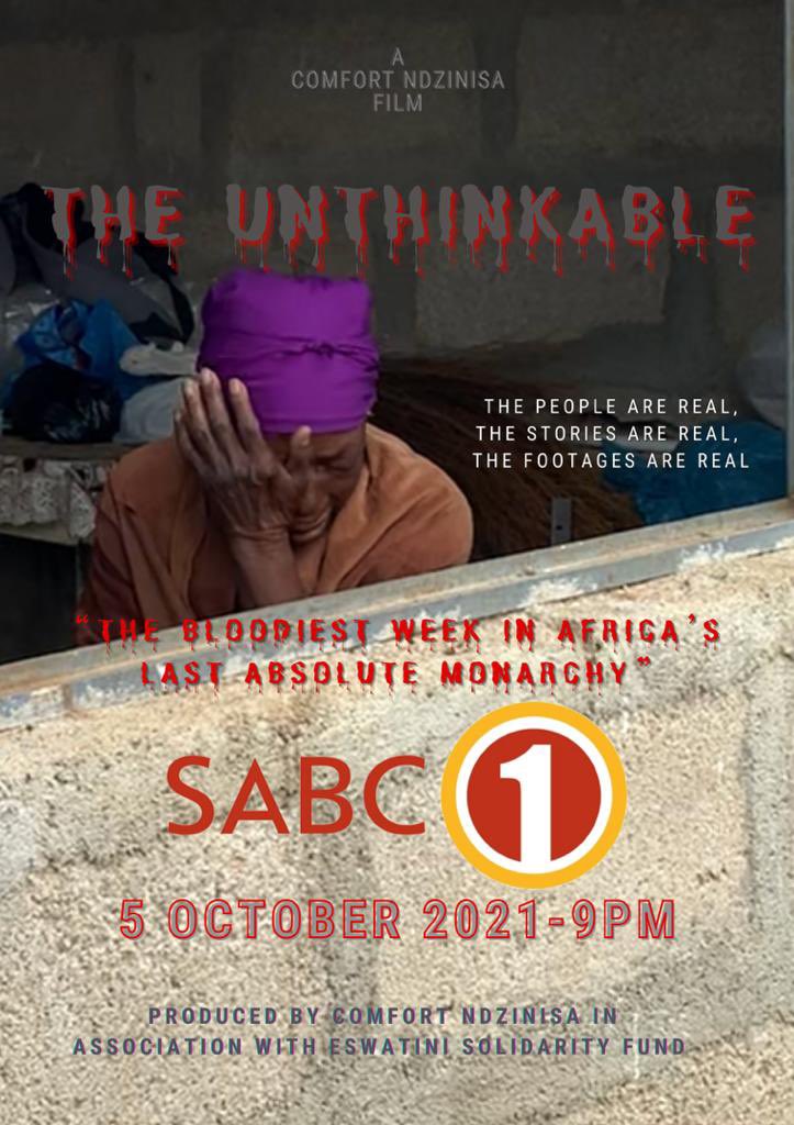 Those who have challenges to data but have access to <a href="/Official_SABC1/">SABC 1</a> do catch our documentary THE UNTHINKABLE tomorrow at 21:00 CAT, The Cutting Age time slot. <a href="/swazilivesmatt1/">#SwaziLivesMatter</a> <a href="/EswatiniSa/">lups</a> <a href="/Taiwan_diaspora/">Taiwan_diaspora</a> <a href="/NetworkSwazi/">Swazi-Canadian Diaspora Network</a> <a href="/lingashoni/">Global citizen with local roots 🇵🇸</a> 
#ItIsTime 
#KungahlwaKwenile