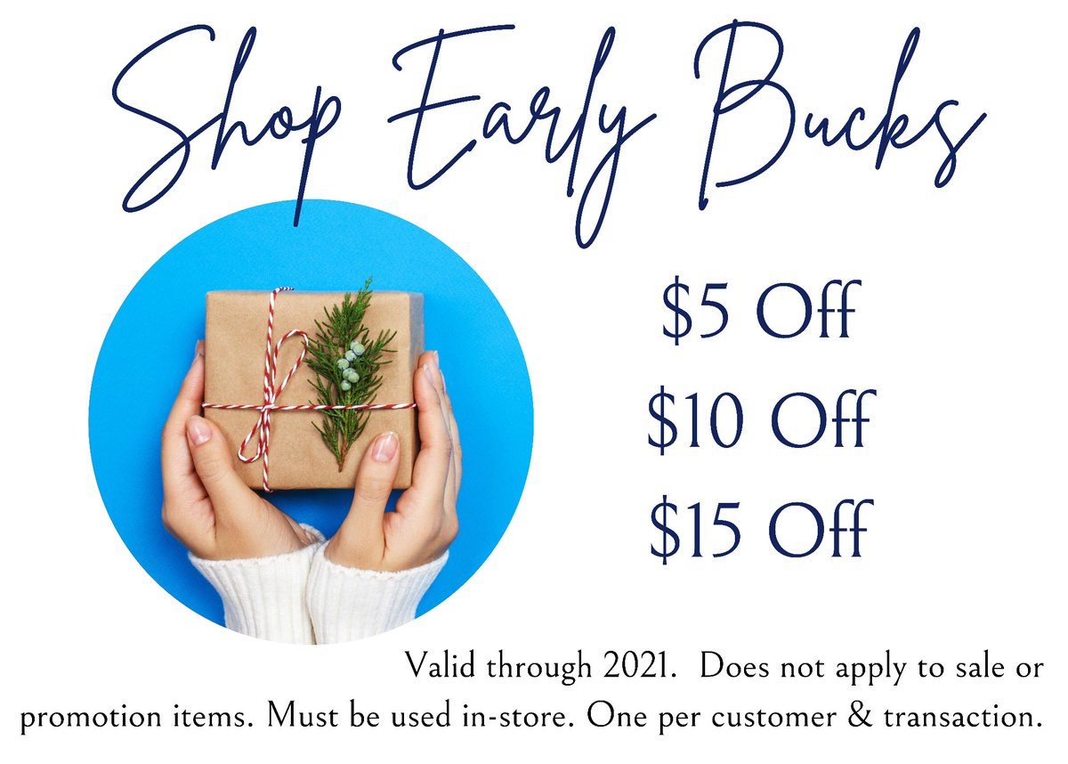 This week!  Don’t Worry, Shop Early!  With stuck containers and delayed deliveries, gifts will be hard to get this year!  We don’t want you to worry!  We’ve got you and are stocked full! <a href="/wluLex/">wluLex</a> <a href="/wlunews/">Washington and Lee University</a> <a href="/carytownrva/">Carytown Merchants</a> <a href="/MainStreetLex/">MainStreet Lexington</a> <a href="/DowntownRoanoke/">Downtown Roanoke, Inc.</a> <a href="/roanoketimes/">The Roanoke Times</a> <a href="/lexrockchamber/">Chamber of Commerce</a>