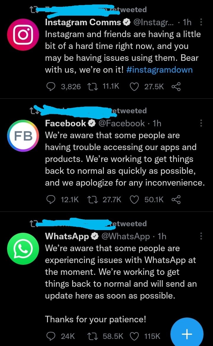 #instadown #facebookdown #whatsappdown 😂😂