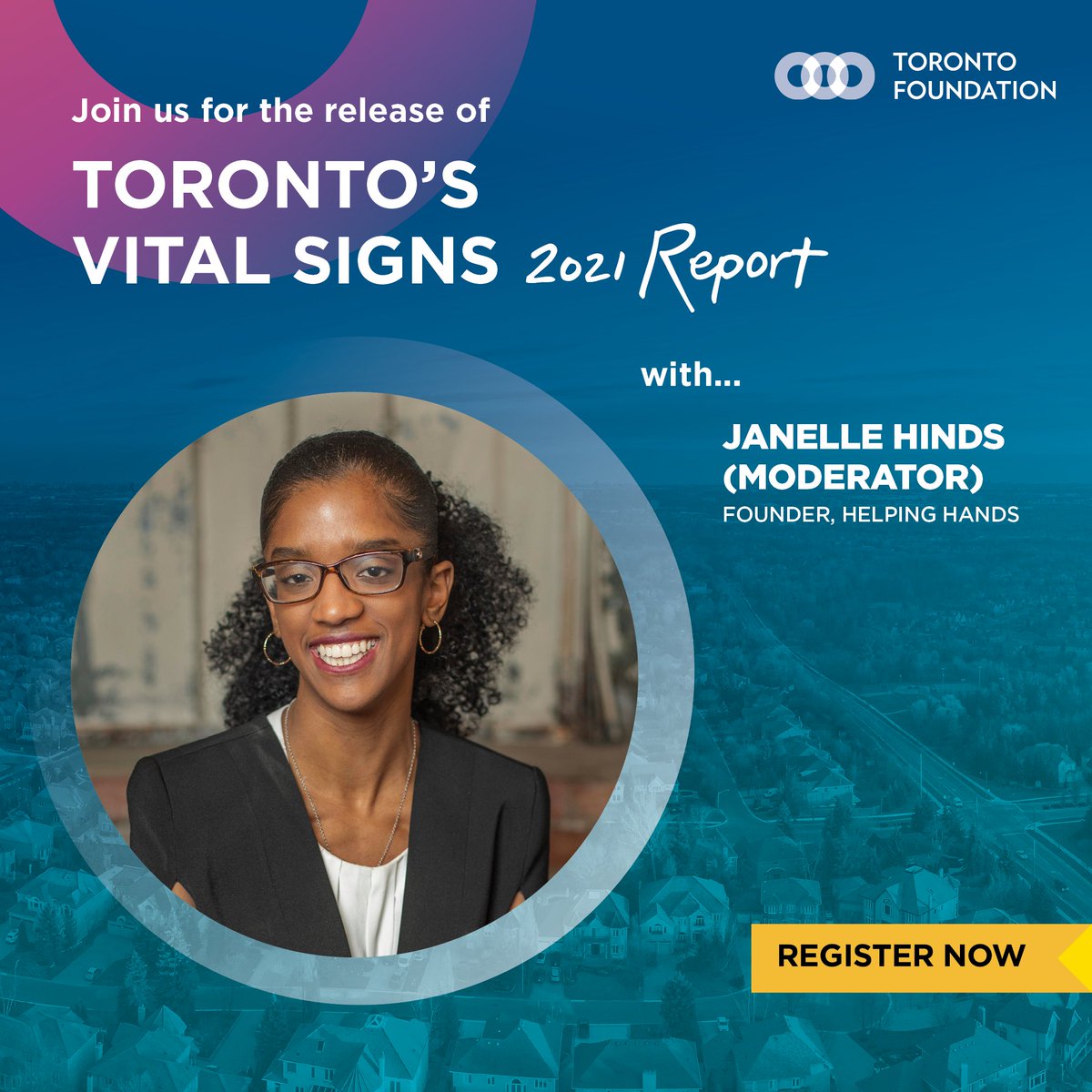 TorontoFdn's tweet image. Moderating our launch of the 18th #VitalSignsTO is Janelle Hinds (@MobileAppQueen), founder of @helpinghands. 

Janelle is the former Senior Manager at Opportunity for All Youth, helping youth who face barriers find meaningful jobs. Get ready + register: bit.ly/VitalSignsTO-2…