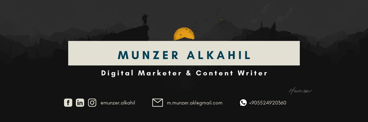 _munzer_'s tweet image. أهلا بكم في حسابي الجديد على #Twitter 
#مساء_الخير #مسوق_رقمي #كاتب_محتوى