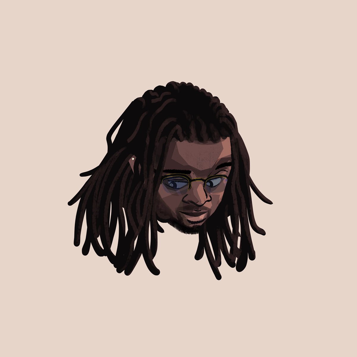disa_reem's tweet photo. In honor of #blacktober and #drawingwhileblack a new self portrait is in order. https://t.co/YbtsLWdGGm