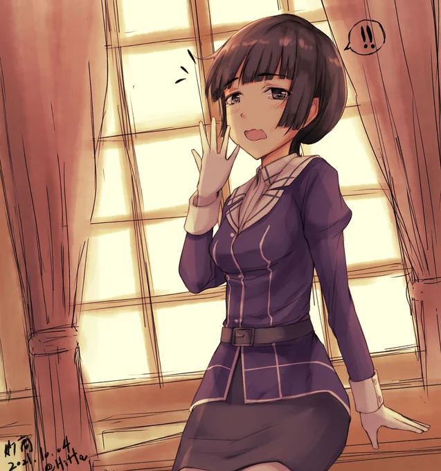 油断して大あくびをしたら、提督に見られてしまった妙高さん
#艦これ版深夜の真剣お絵描き60分一本勝負
#艦これ版真剣お絵描き60分一本勝負_20211004
#艦これ #妙高 