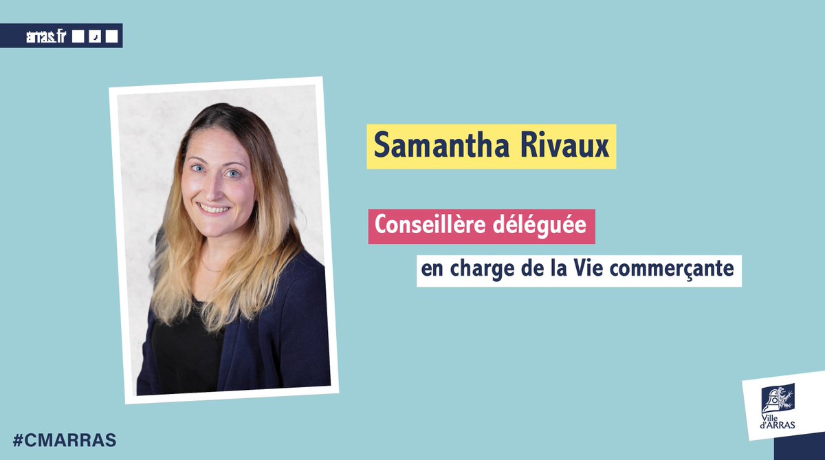 VilleArras's tweet photo. Lors de ce #ConseilMunicipal, @RivauxSamantha change de délégation et devient :
👉Conseillère déléguée en charge de la 𝐕𝐢𝐞 𝐂𝐨𝐦𝐦𝐞𝐫𝐜̧𝐚𝐧𝐭𝐞 aux côtés de #DavidBourgeois, adjoint en charge de l'Urbanisme, #Commerce, Artisanat, Services et Professions libérales
#CMArras https://t.co/MyDavEoEBe
