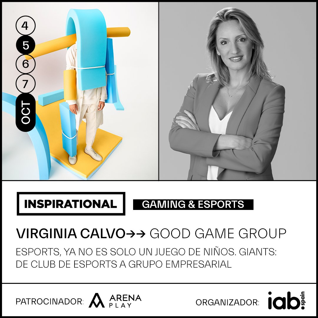 📢Mañana se adelanta la ponencia de <a href="/calvo_virginia/">Virginia Calvo</a> de Good Game Group a las 16.45h en la Sala Gaming &amp; Esports, patrocinada por <a href="/Arena_es/">Arena Media España</a>.

El cambio se debe a que Orlando Palai de Riot Games no podrá estar mañana en directo en #Inspirational21, pero pronto lo tendremos❗️