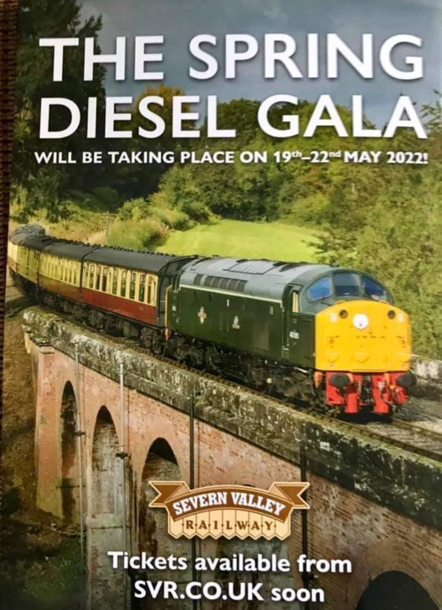 It seems the announcement of our 2022 May Diesel Gala dates have broken half the internet! (We are very sorry, Mr Zuckerberg......) 😆
<a href="/svrofficialsite/">Severn Valley Railway</a> <a href="/thefiftyfund/">The Fifty Fund</a> <a href="/WesternLoco/">Western Locomotives</a>