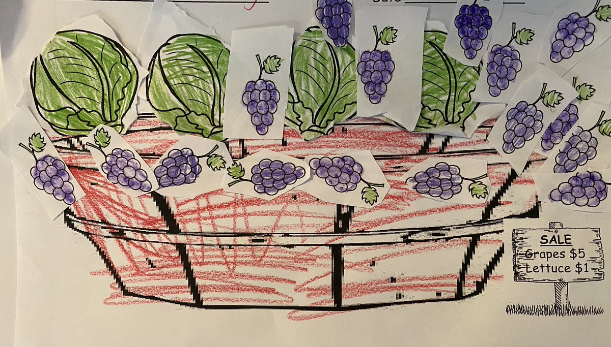 Unpacking Farmworker movement with 2nd graders- comments during opening “picking” activity #farmworkers #labor #antiracist
