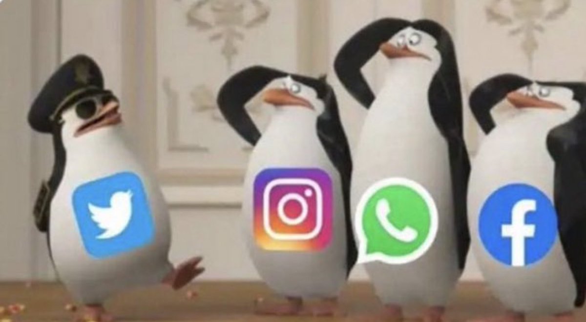 All of us running to Twitter to see what’s wrong with WhatsApp, Instagram and Facebook
Shout out to King Twitter 😂