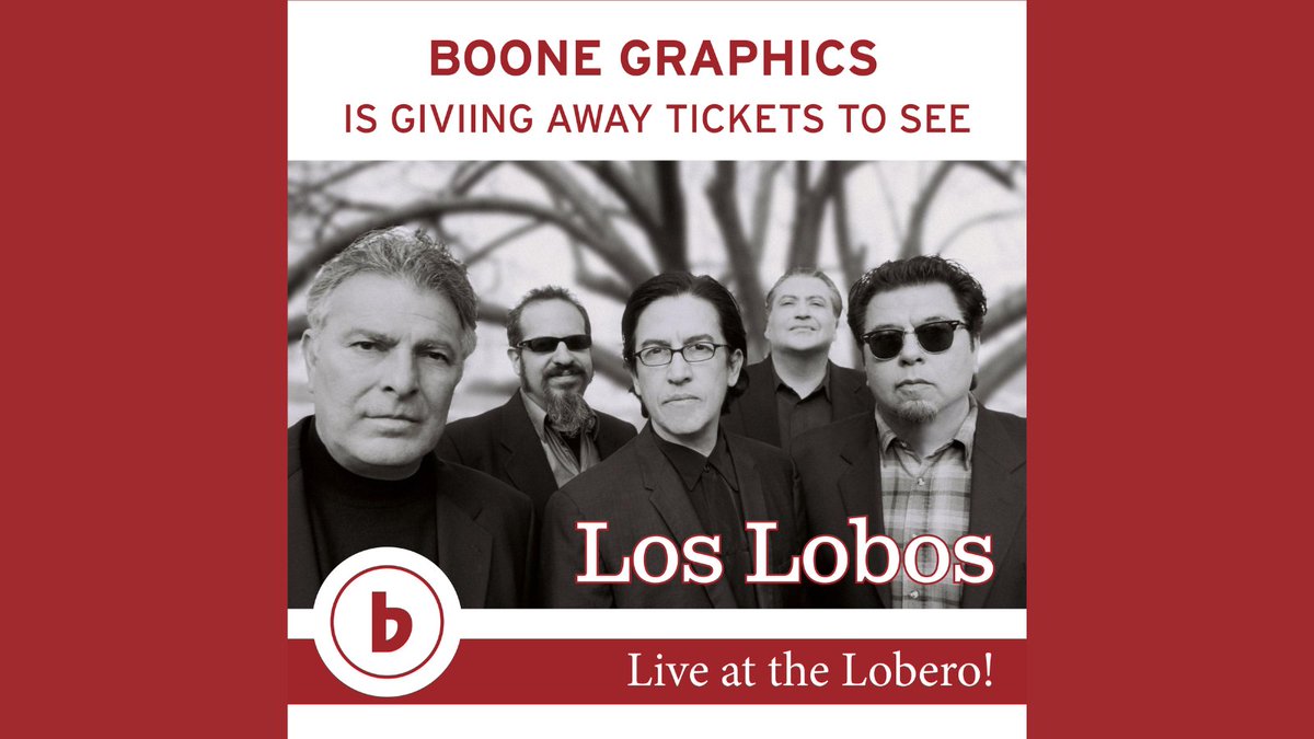 BooneGraphics's tweet image. 🚨GIVEAWAY ALERT!🚨
Tuesday is #NationalDoSomethingNiceDay and we want to #GiveAway 2 tickets to the #LosLobos concert this Thursday @ 8:00 PM in Santa Barbara!
To enter:
1. Follow us
2. Retweet (1x only), mention @BooneGraphics, tell us something nice you've done
#InstagramDown