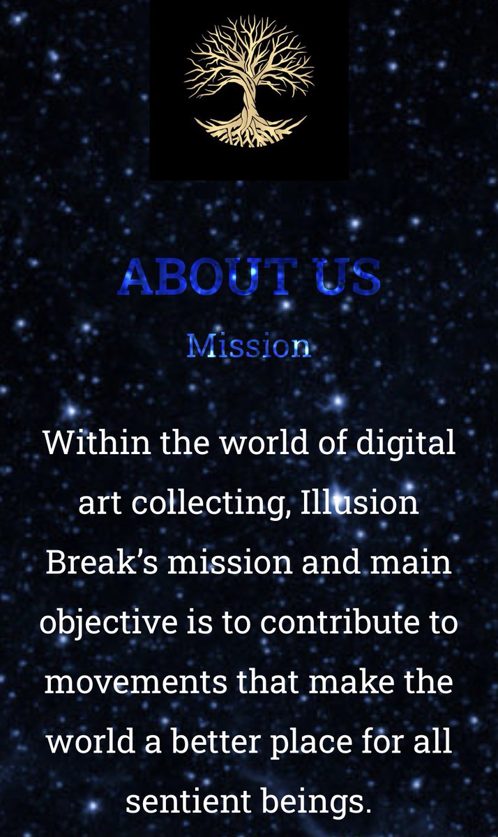 To know more about illusion break, check out our about page 

👇🏽👇🏽👇🏽
illusionbreak.com/about/

#NFT #NFTCommunity #nftcollector #cryptoartist #NFTdrops #opensea #OpenSeaNFT #FoundationNFT #foundationapp
