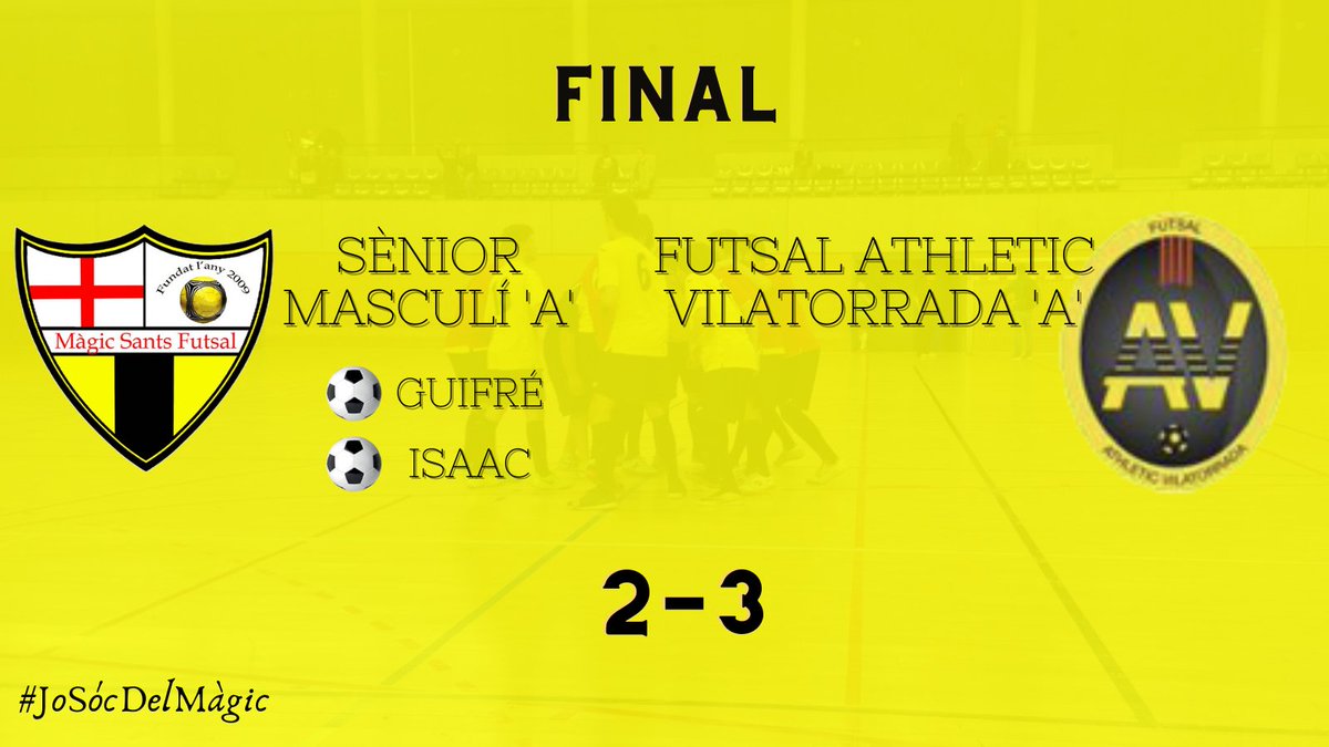 MagicSants's tweet photo. COMPETICIÓ - Resultats ⬇️

👎Sènior Masculí 'A' 2-3 @AthVilatorrada 'A'
👍Sènior Femení 'A' 3-1 @AthVilatorrada 'A' https://t.co/Xvs7YTs2bp