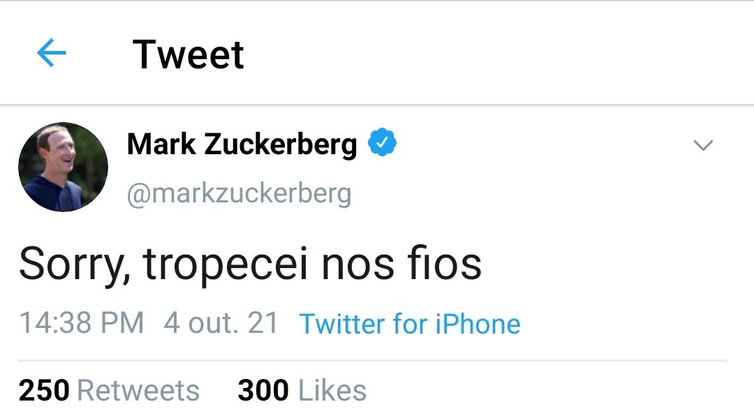 ⚠️⚠️⚠️Mark Zuckerberg se pronuncia, sobre o Whatsapp, Insta e Face estar fora do ar