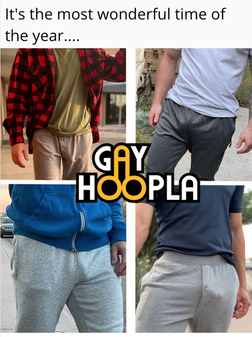 Move over pumpkin spice, this season is ours! ??

#GreySweatpants #GaySweatpants #Bulge #GayTwitter #TisTheSeason