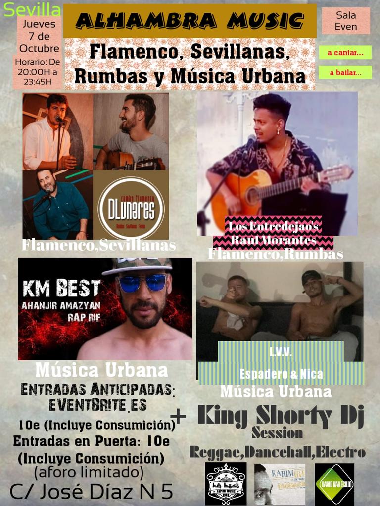 SEVILLA JUEVES 7 DE OCTUBRE.
SOLO 10E (CON CONSUMICIÓN)
ENTRADAS EN PUERTA Y EN EVENTBRITE.ES NO PODEIS FALTAR!!