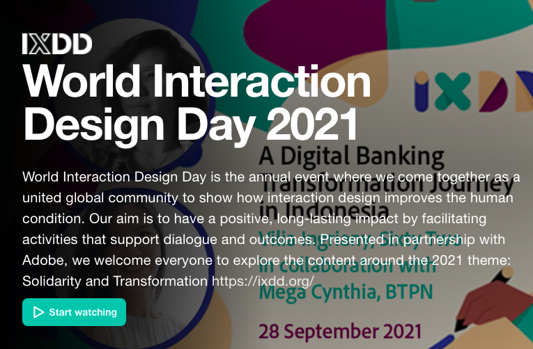IxDA's tweet photo. Missed a session during World Interaction Design Day? We've collected all the talks into one showcase so you can catch up online.  https://t.co/wJ6CQh1OY6 https://t.co/PFVbxdb3T2